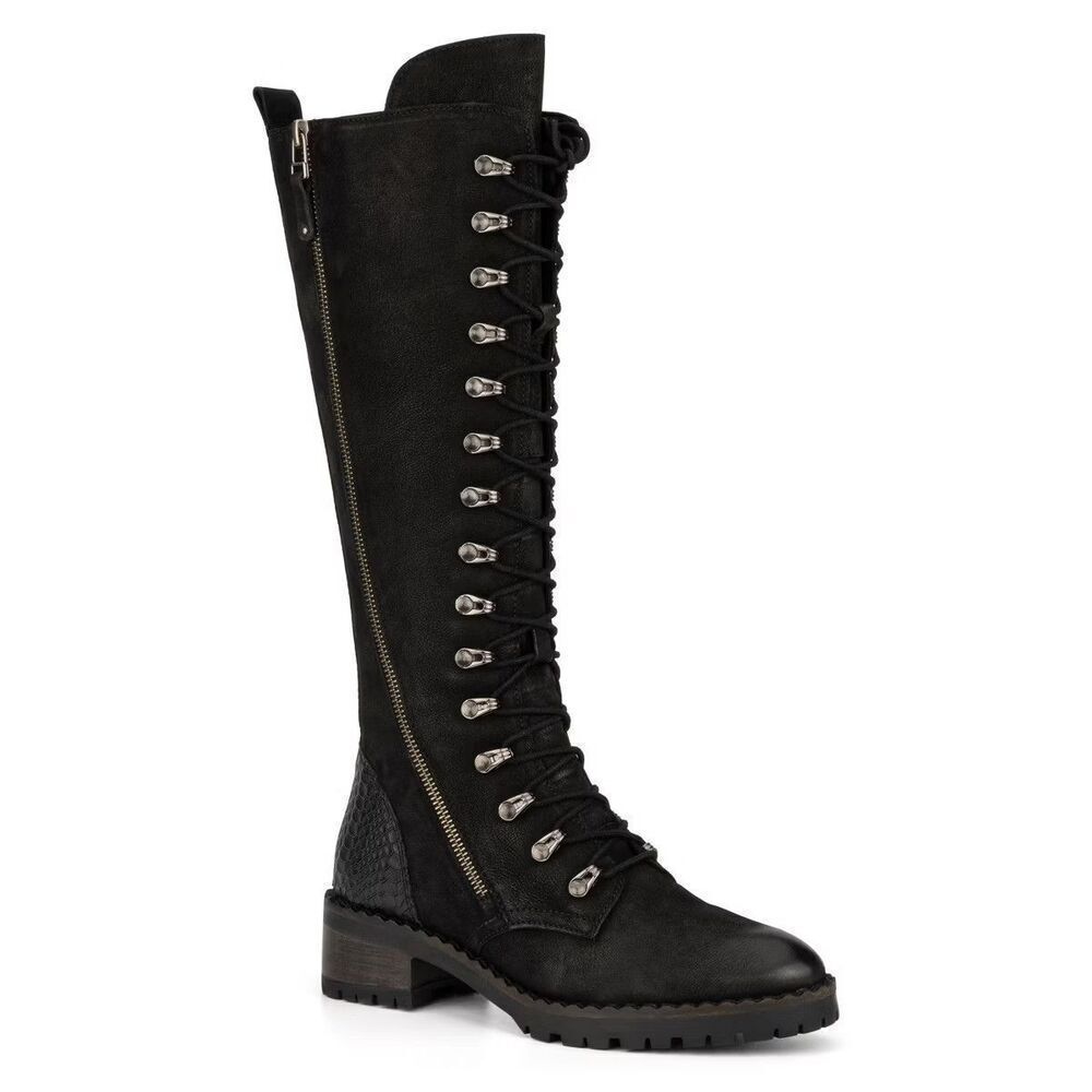 New Women's Vintage Foundry Co Henrietta Knee High Boots in Black Size 8.5